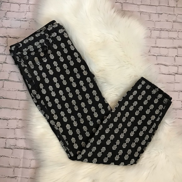 Free People Denim - Free People Black & Gray Skinny Ankle Jeans Arrows
